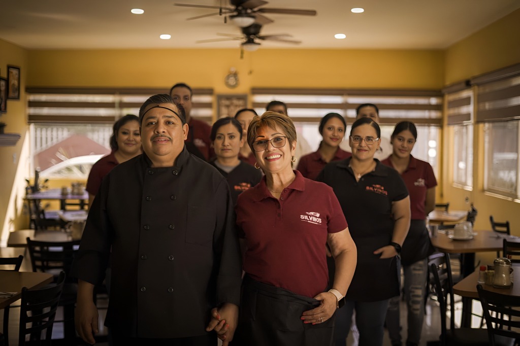 El gran equipo de trabajo de Silvino's Restaurante